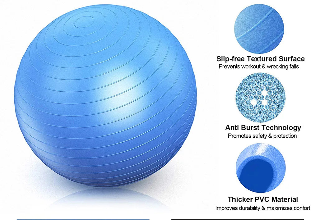 Yoga Ball for Balance, Pilates, Exercise Workout