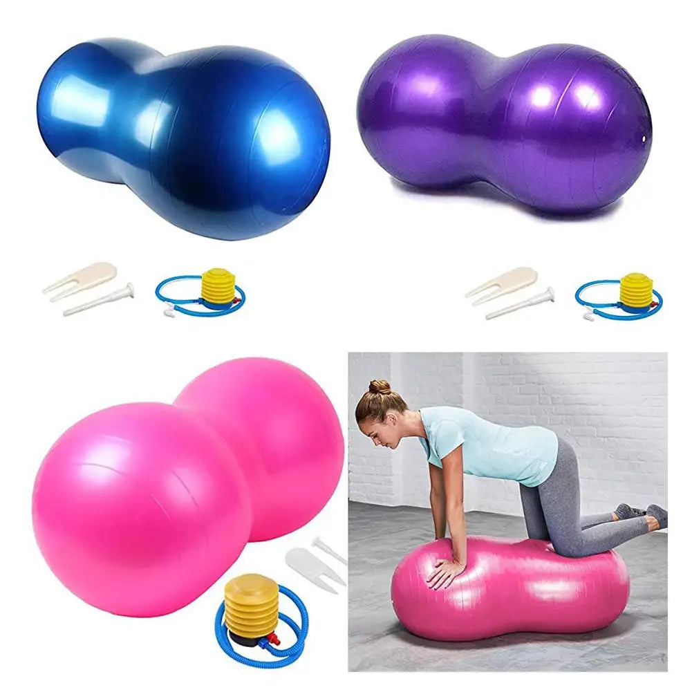 Yoga Peanut Balance Ball With Manual Pump