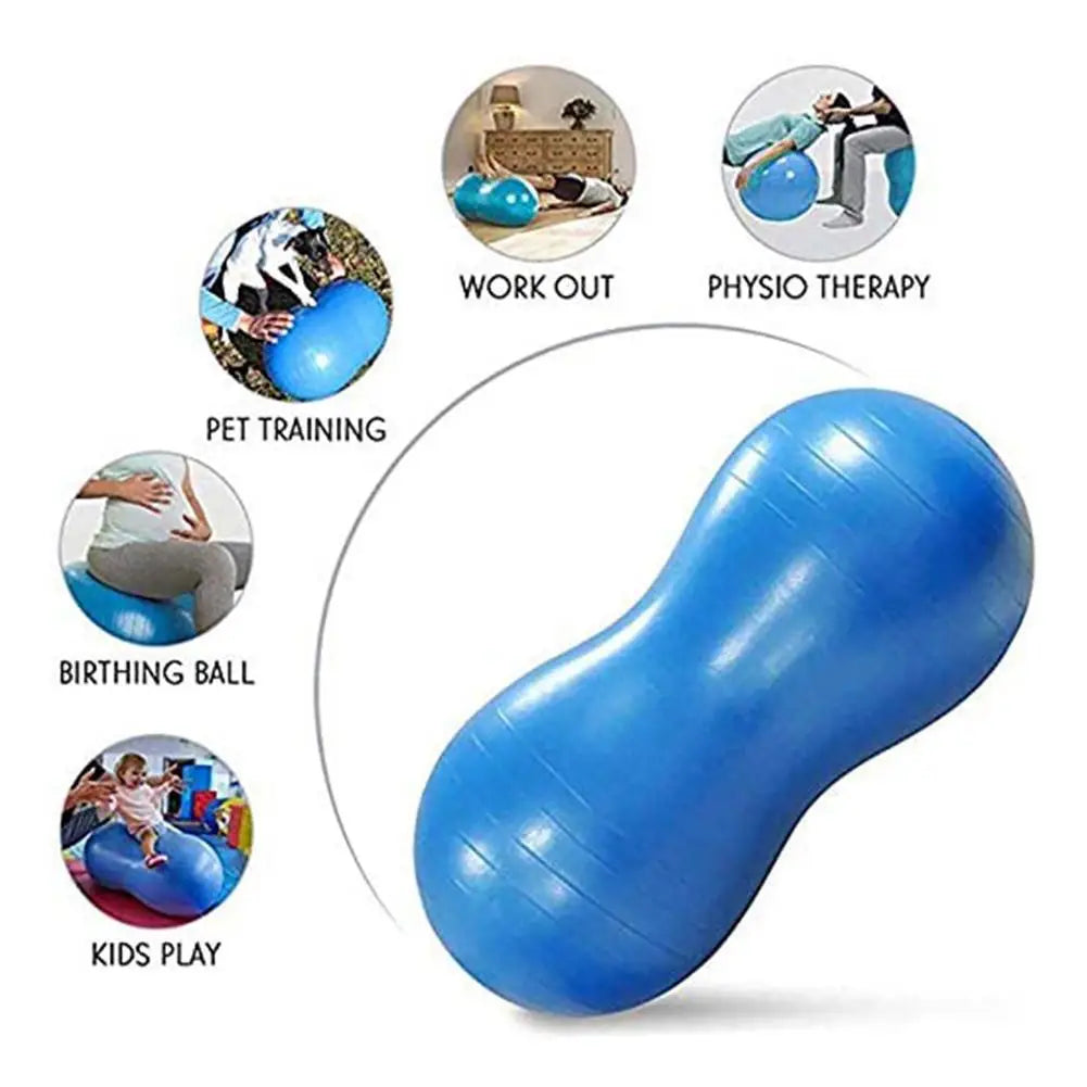 Yoga Peanut Balance Ball With Manual Pump