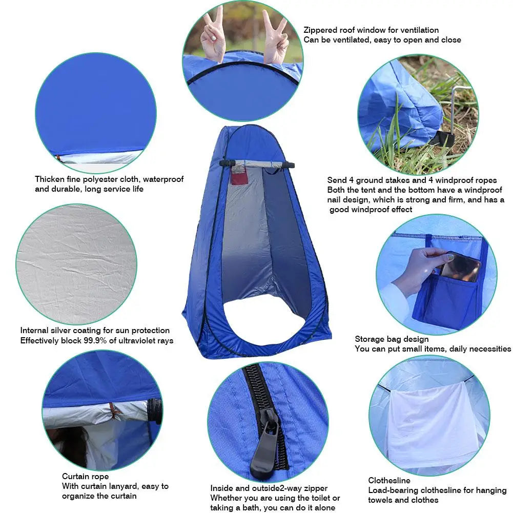 Pop-Up Privacy Toilet Tent/Changing Room Tent/Portable Outdoor Shower