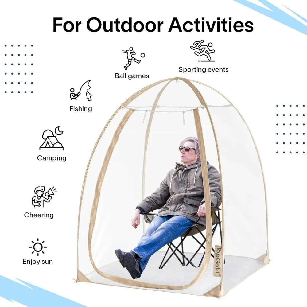 Pop up All Weatherproof Pod Sports Tent with Sealed Floor