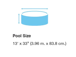 13 Ft x 32 in Easy Set above Ground Inflatable Outdoor Swimming Pool Set with 530 GPH Krystal Clear Filter Pump