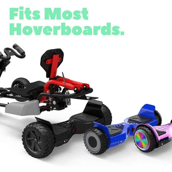 Outdoor Race Pedal Go Cart Kit-Hoverboard Attachment for Kids and Adults