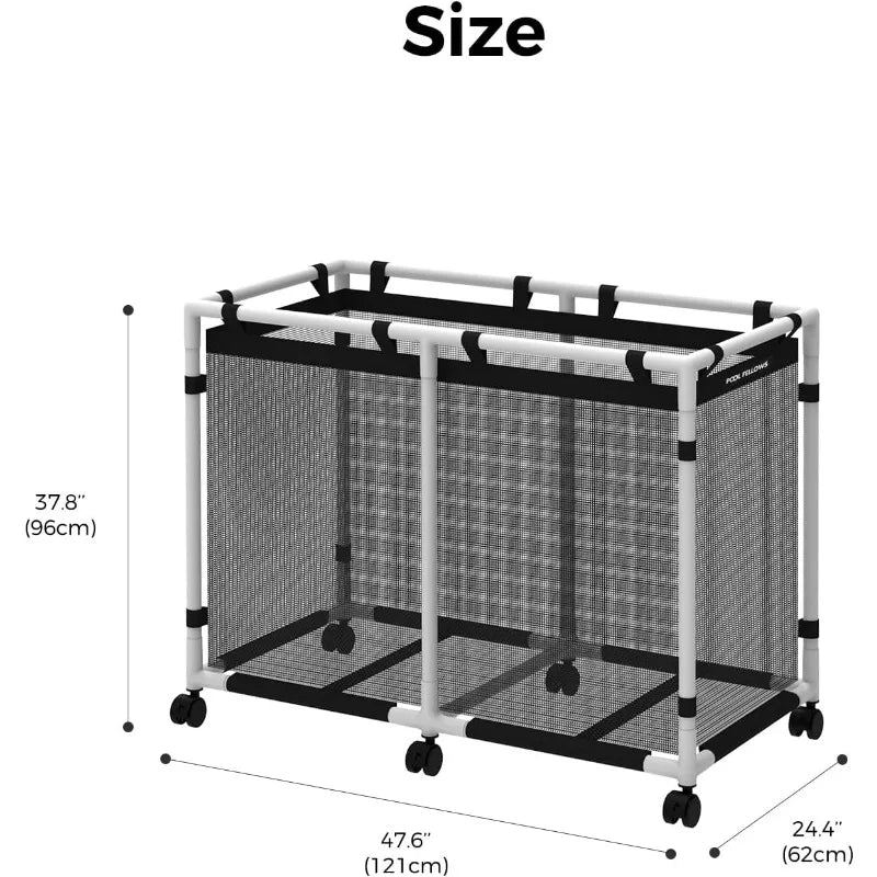 Pool Storage Bin, 142 Gallons, Holder for Noodles, Toys,Floats, Towels