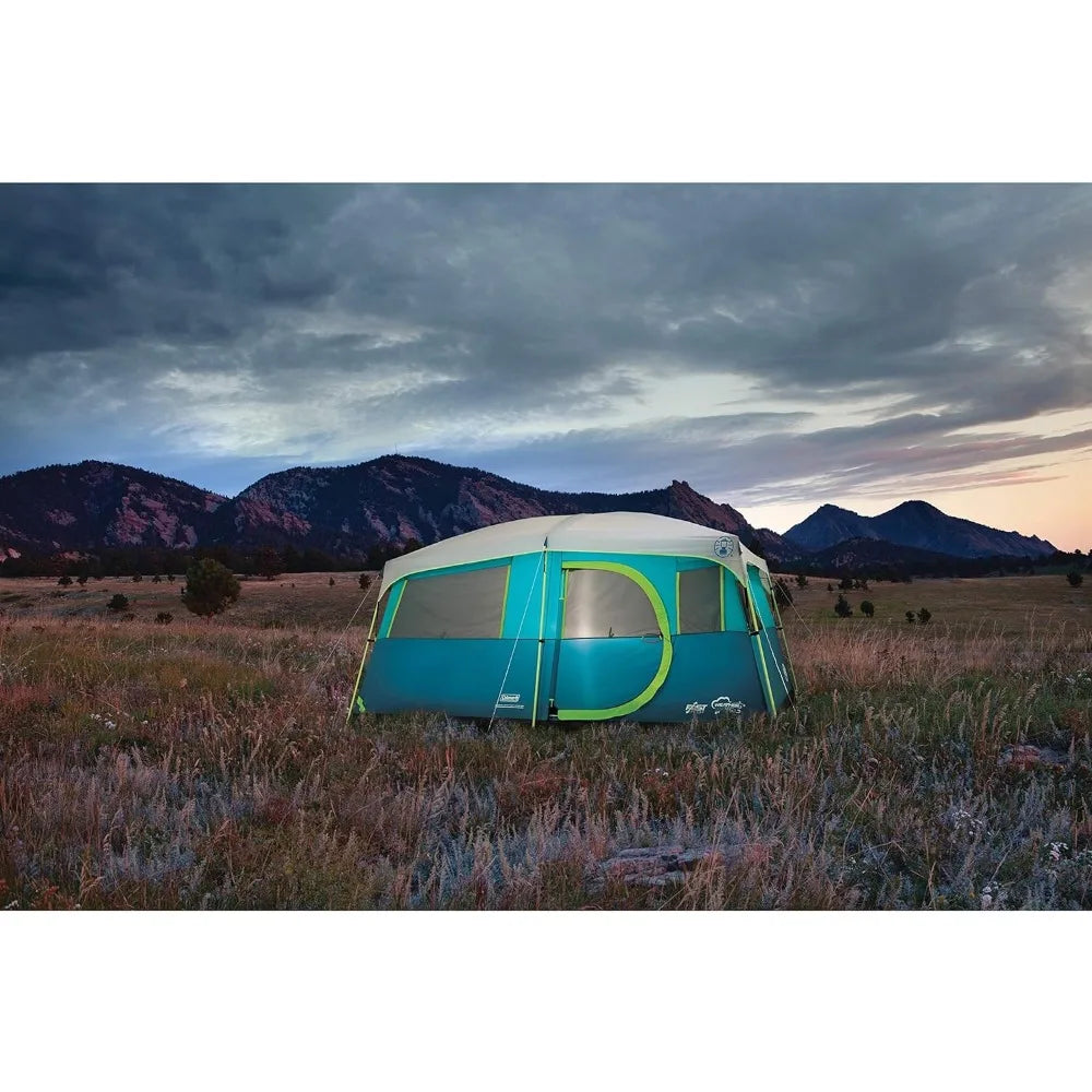 Coleman 8-Person Camping Tent with Built-in Closet  with Fast Pitch Setup