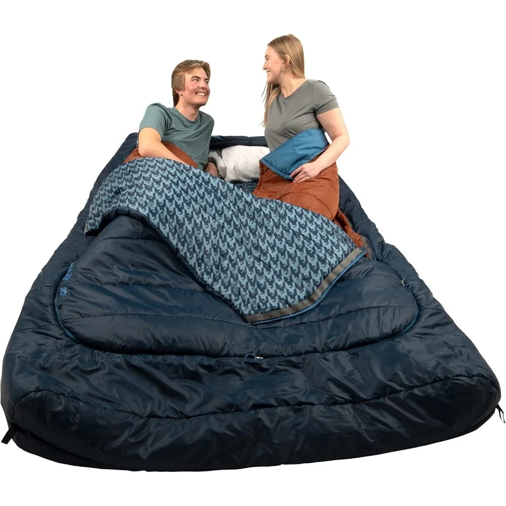 Tru.Comfort Doublewide 20 Degree Sleeping Bag – Two Person Synthetic Camping Sleeping Bag for Couples