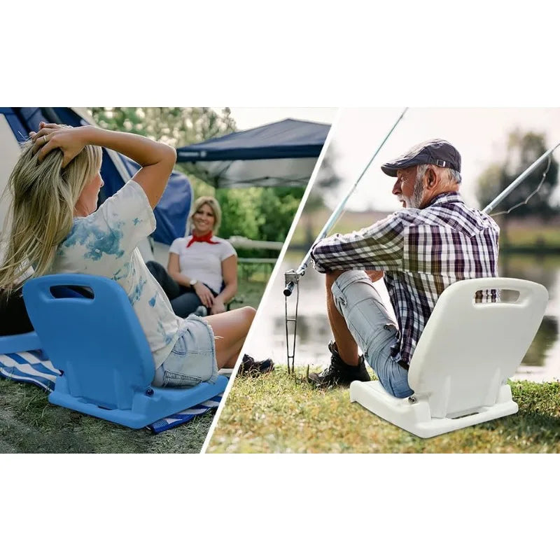 Foldable Pool Chairs Mini Flip Seat with Backrest