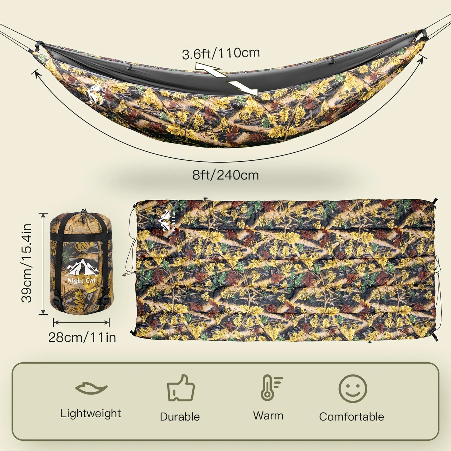 NightCat Outdoor Camping Hammock