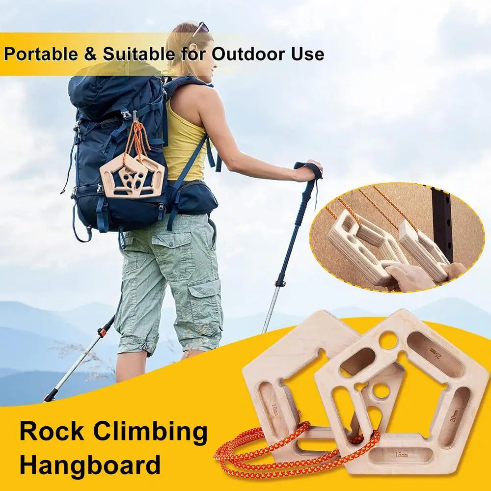 Multifunction Finger Strengthener Training Board for Rock Climbing  Strength 1pair