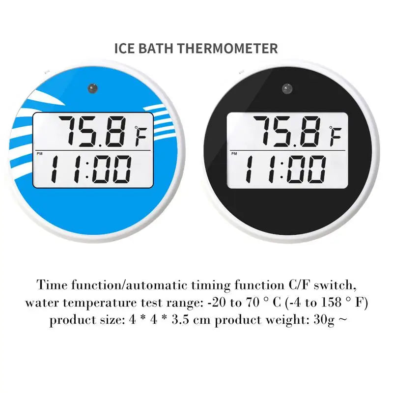 Floating Digital Ice Bath Thermometer With Accurate Temperature Readings IPX6 Waterproof LED Display Spa Pool Thermometer