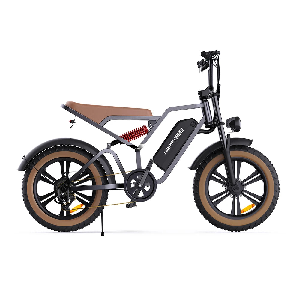 G60 City Electric Bicycle, 48V 1500W, Peak 18Ah, Removable Battery, 50km/H 20-Inch Fat Tires, Shimano 7-Speed Electric Bike