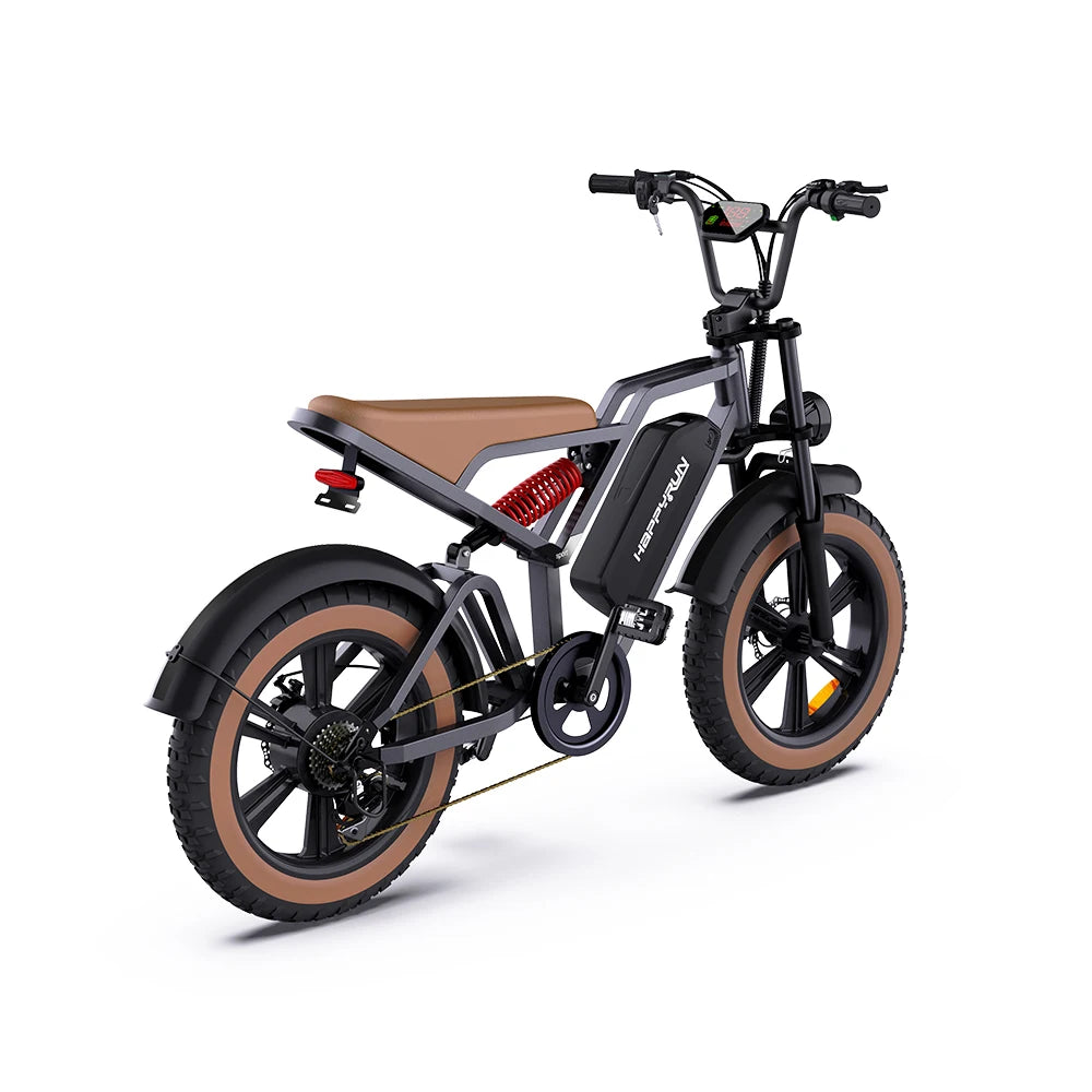 G60 City Electric Bicycle, 48V 1500W, Peak 18Ah, Removable Battery, 50km/H 20-Inch Fat Tires, Shimano 7-Speed Electric Bike