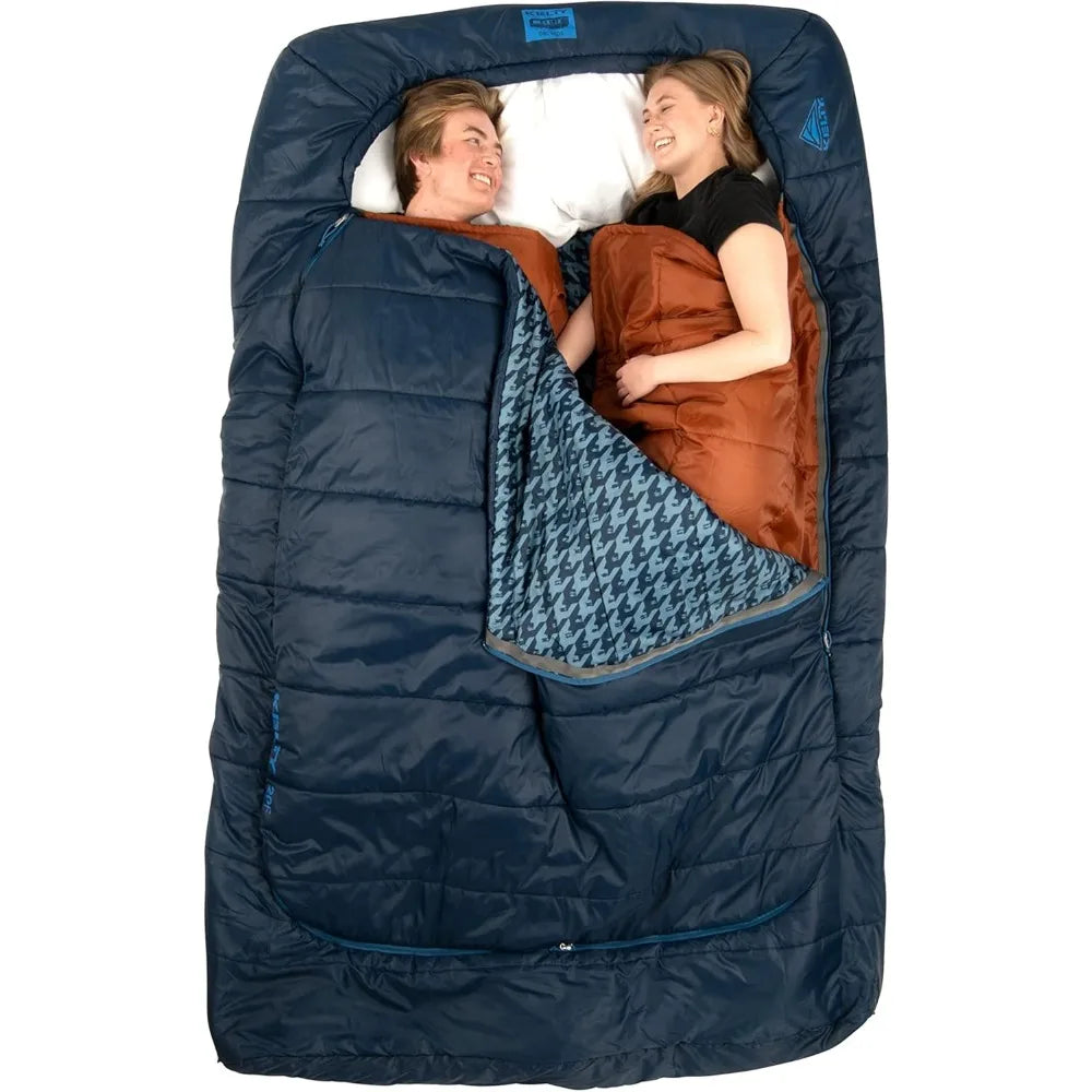 Tru.Comfort Doublewide 20 Degree Sleeping Bag – Two Person Synthetic Camping Sleeping Bag for Couples