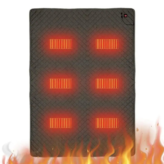 180x150cm Electric Heating Blanket With 6 Heating Zones 5V USB Heated Sleeping Bag Pad For Home Office Car Camping Fishing