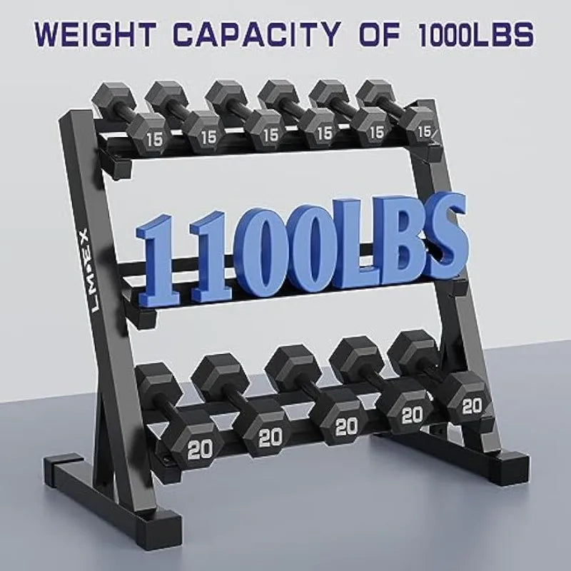 Dumbbell Rack Stand Storage 3 Tier Holder 1100Lbs(RACK ONLY)