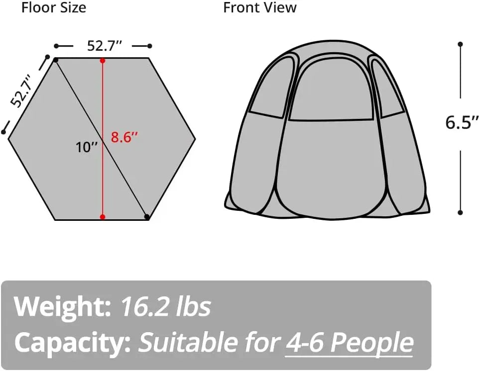 Pop Up Canopy for Commercial Activity - Vendor Booth Event Tent - 10x10