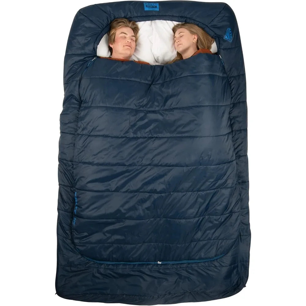 Tru.Comfort Doublewide 20 Degree Sleeping Bag – Two Person Synthetic Camping Sleeping Bag for Couples