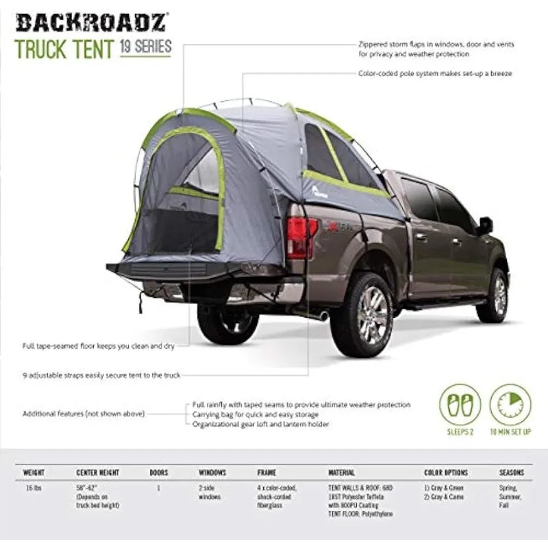 Napier Backroadz Pop up, Waterproof, Truck Bed,  2 Person Camping Tent