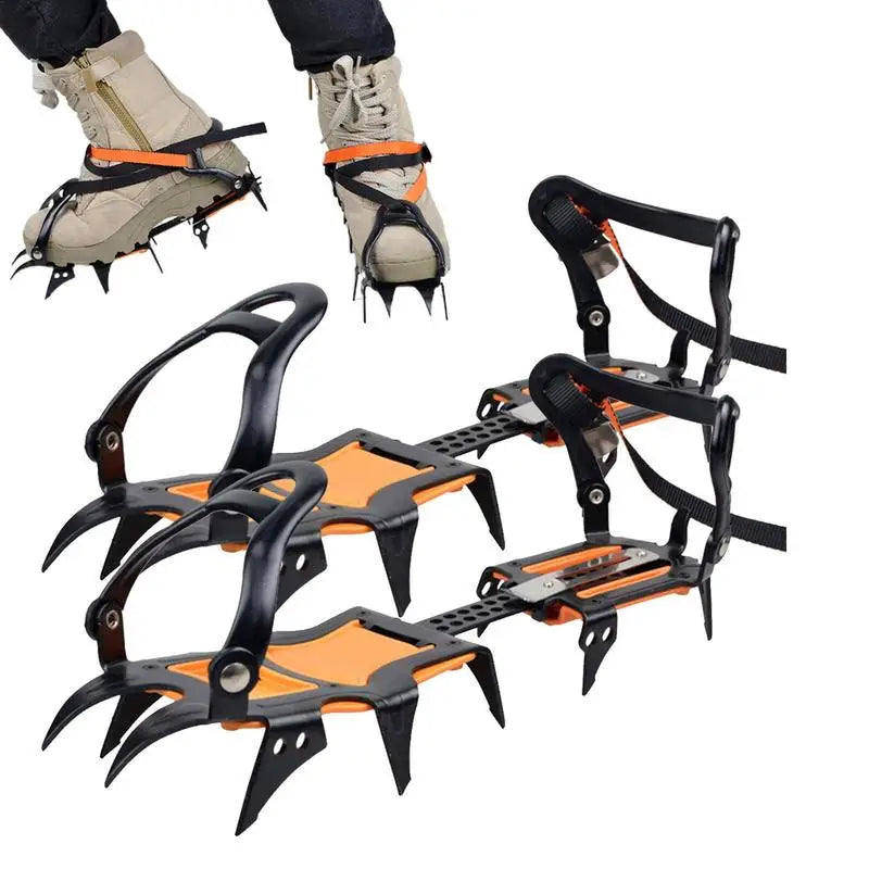 Mountaineering 12 Teeth Manganese Steel Ice Climbing Crampons